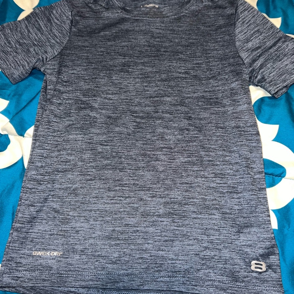 Bluish Gray Athletic Kids Shirt